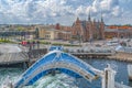 Helsingor Cityscape and Harbour Royalty Free Stock Photo