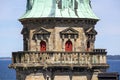 Medieval Kronborg Castle on the Oresund Strait, observation tower, Baltic Sea, Helsingor, Denmark Royalty Free Stock Photo