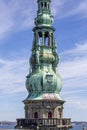 Medieval Kronborg Castle on the North Sea, observation tower, Helsingor, Denmark Royalty Free Stock Photo