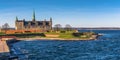 Helsingor, Denmark - May 01, 2017: Kronborg castle in Helsingor Royalty Free Stock Photo