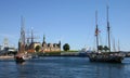 Helsingor harbor Royalty Free Stock Photo