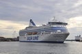 Helsinki,august 23 2014-Ferryboat from Helsinki in Finland