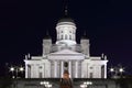 Helsinki Cathedral at night