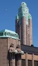 Helsinki central railway station Royalty Free Stock Photo