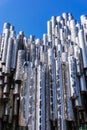 Abstract close up view of the Sibelius Monument in downtown Helsinki