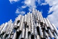 Abstract close up view of the Sibelius Monument in downtown Helsinki