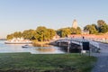 HELSINKI, FINLAND - AUGUST 24, 2016: Bridge at Suomenlinna Sveaborg , sea fortress in Helsink