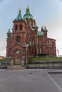 Helsinki, Finland. Cathedral of the Assumption of the Blessed Virgin Mary Royalty Free Stock Photo