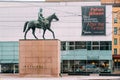Helsinki, Finland. Equestrian Statue Of Marshal Mannerheim Is Monument To Marshal Of Finland Carl Gustaf Emil Mannerheim