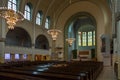 The interior of Kallio Church in Helsinki, Finland.