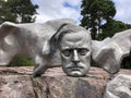 Helsinki, Finland : Finnish composer Jean Sibelius scuplture