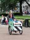 Helsinki, Finland. The ice cream seller