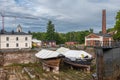 Viaporin shipyard dry dock on Suomenlinna Fortress, Helsinki, Finland Royalty Free Stock Photo