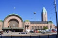 Helsinki, Finland - June 2019: Central railway station in Helsinki