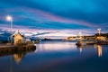 Helsinki, Finland. Landscape With City Pier, Jetty At Winter Sunrise Royalty Free Stock Photo
