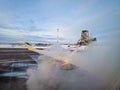 Ground deicing of aircraft