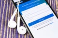 Linkedin homepage on Apple iPhone X screen close-up. Linkedin app icon. linkedin.com. Social media app. Social network