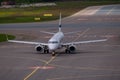 OH-LKI an Embraer 190, operated by Finnair, taxiing at Helsinki-Vantaa airport