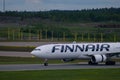 OH-LTT an Airbus A330, operated by Finnair, taxiing at Helsinki-Vantaa airport