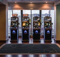 Helsinki Finland PAF slot machines by the window inside the MS Silja Europa