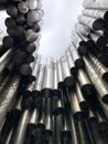 Helsinki, Finland : Sibelius Monument in Sibelius Park by Eila Hiltunen is dedicated to the Finnish composer Jean Sibelius Royalty Free Stock Photo