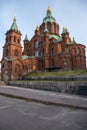 Helsinki, Finland. Uspenski Cathedral, 1868 Royalty Free Stock Photo