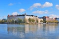 Helsinki. Kaisaniemi bay in autumn Royalty Free Stock Photo