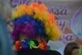 Helsinki Pride 2019 - man wearing rainbow colored wig