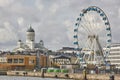 Helsinki skyline city center and harbor. Travel Finland.