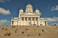 Helsinki White Cathedral Royalty Free Stock Photo