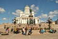 Helsinki White Cathedral Royalty Free Stock Photo