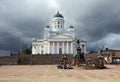 Helsinki White Cathedral Royalty Free Stock Photo