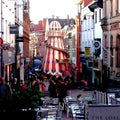 Helter Skelter in a Busy Nottingham City Centre Royalty Free Stock Photo