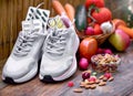 Healthy lifestyle, healthy diet and sports activity to a healthy life Royalty Free Stock Photo