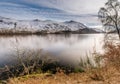 Helvellyn beyond Thirlmere Reservoir Royalty Free Stock Photo