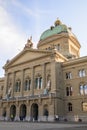 Helvetian Confederation Curia in Bern main entrance Royalty Free Stock Photo