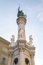 Helvetian confederation statue in Bern with shield and lance Royalty Free Stock Photo
