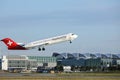 Helvetic Airways plane taking off from Munich Airport