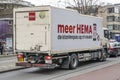 HEMA Company Truck At Amsterdam The Netherlands 2019 Royalty Free Stock Photo