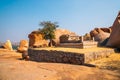 Hemakuta Hill Temple ancient ruins in Hampi, India Royalty Free Stock Photo