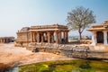 Hemakuta Hill Temple ancient ruins in Hampi, India Royalty Free Stock Photo