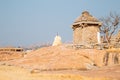 Hemakuta Hill Temple ancient ruins in Hampi, India Royalty Free Stock Photo