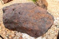 Hematite stone on ground