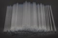 Hematocrit Capillary Tube. Medical capillary glass tubes on black background. Medical capillary tube designed for both safe blood