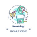 Hematology concept icon