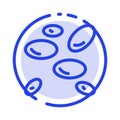 Hematology, Wbcs, White Blood Cells, White Cells Blue Dotted Line Line Icon