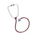 hemedical stethoscope cartoon vector illustration