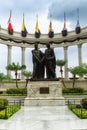 Hemiciclo de la Rotonda. The monument was created to commemorate the interview between Simon Bolivar and Jose de San Martin Royalty Free Stock Photo