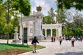 The Hemiciclo a Juarez monument at the Alameda Central in Mexico City