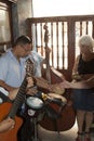 Hemingway bar mojito cuba havana with musician
